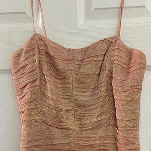 Anthropologie Rose Gold Sparkle Dress